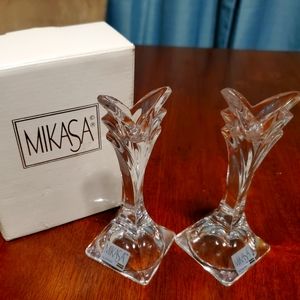 Mikasa Deco 5.5" Candleholder Pair